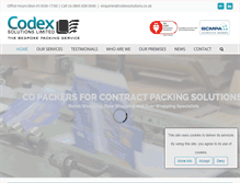 Tablet Screenshot of codexsolutions.net